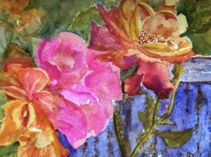 Watercolor of flowers